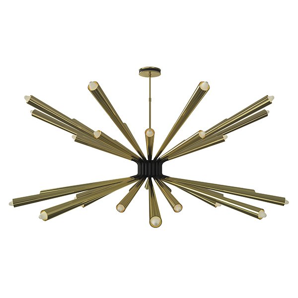 Люстра DORSEY Chandelier by DELIGHTFULL Латунь Черный Люстра DORSEY Chandelier by DELIGHTFULL Латунь Черный в Барнауле | Loft Concept