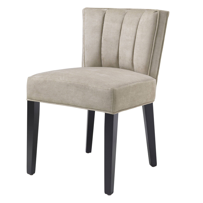 Стул Eichholtz Dining Chair Windhaven Greige Бежево-серый Черный Стул Eichholtz Dining Chair Windhaven Greige Бежево-серый Черный в Барнауле | Loft Concept