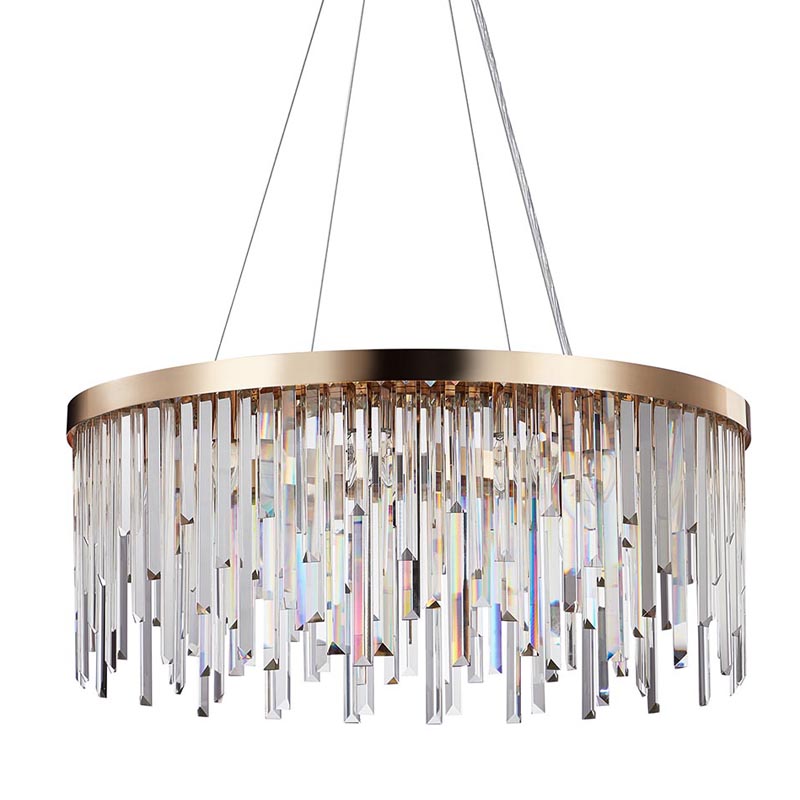 Люстра Bennett Chandelier gold матовое золото Прозрачный Люстра Bennett Chandelier gold матовое золото Прозрачный в Барнауле | Loft Concept