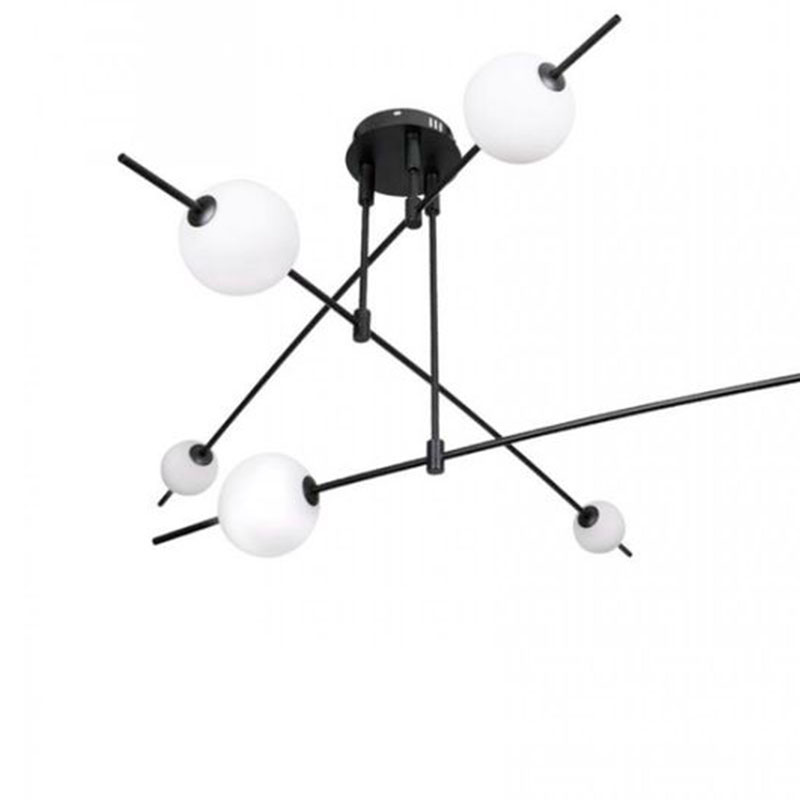 Люстра Balance Beads Libra 60 см Черный Белый Люстра Balance Beads Libra 60 см Черный Белый в Барнауле | Loft Concept