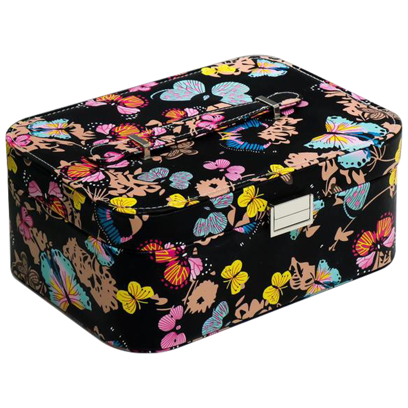 Шкатулка Butterflies Jewerly Organizer Box Черный Мульти Шкатулка Butterflies Jewerly Organizer Box Черный Мульти в Барнауле | Loft Concept