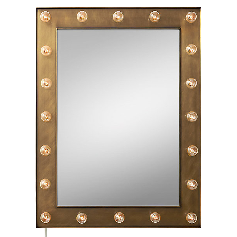 Зеркало с подсветкой Restoration Hardware ILLUMINATED Mirror brass Латунь сатинированная Зеркало с подсветкой Restoration Hardware ILLUMINATED Mirror brass Латунь сатинированная в Барнауле | Loft Concept