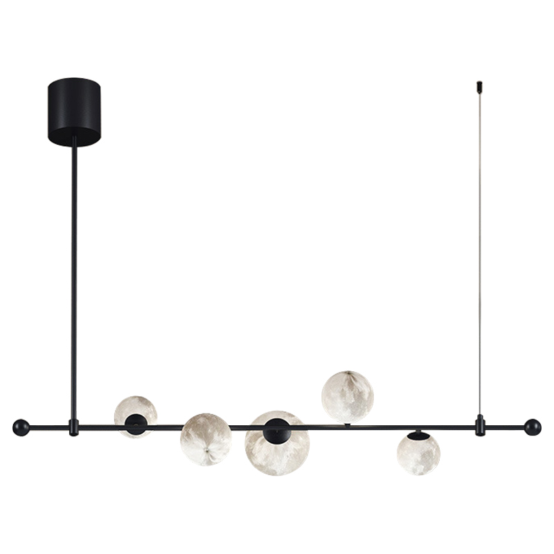 Светильник Tech Lighting Modern Rail Geometric Linear Suspension 5 Black Черный Белый Светильник Tech Lighting Modern Rail Geometric Linear Suspension 5 Black Черный Белый в Барнауле | Loft Concept