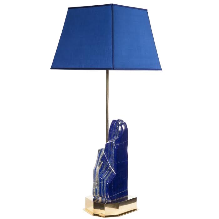 Настольная лампа Lapis Lazuli Lampe von Studio Superego Глянцевое золото Сапфирово-синий Настольная лампа Lapis Lazuli Lampe von Studio Superego Глянцевое золото Сапфирово-синий в Барнауле | Loft Concept