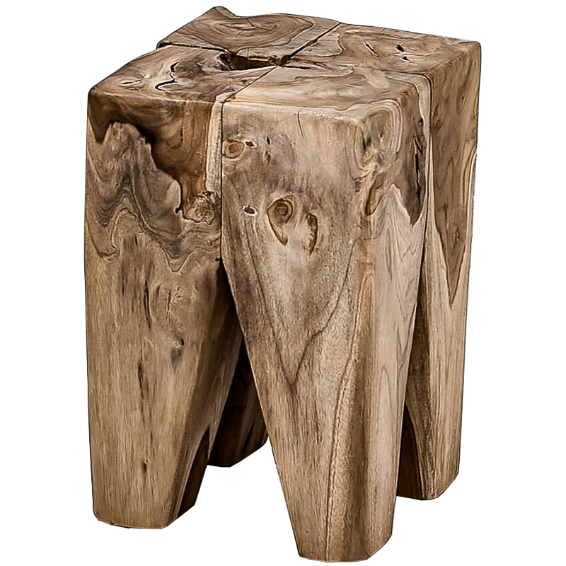 Приставной стол Kuenring Cube Side Table Коричневый Приставной стол Kuenring Cube Side Table Коричневый в Барнауле | Loft Concept