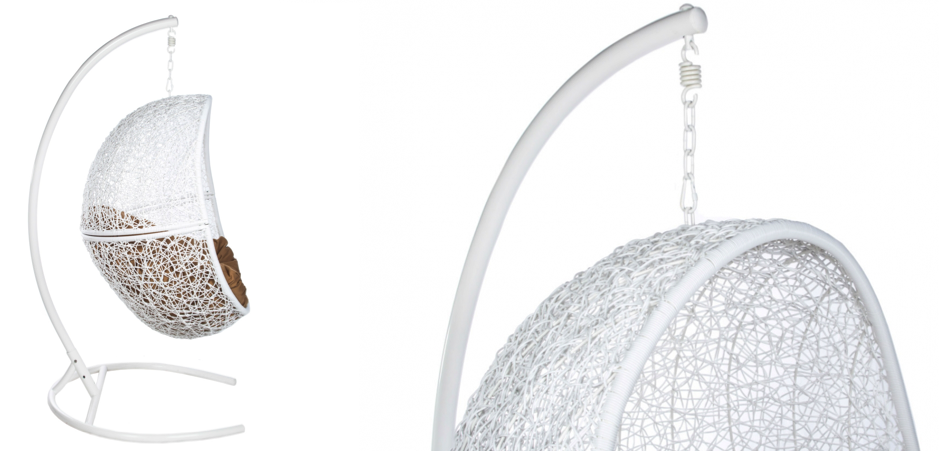 Подвесное уличное кресло Egg Cage white Подвесное уличное кресло Egg Cage white - Loft-Concept в Барнауле
