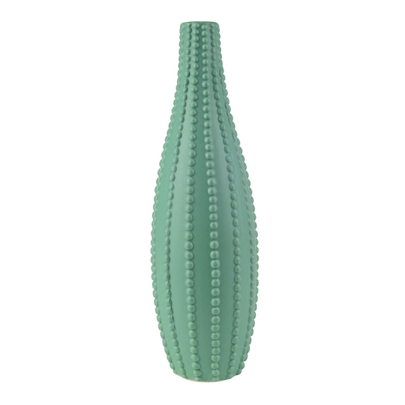 Ваза Ribbed Vase Narrow Throat turquoise 34 Бирюзовый Ваза Ribbed Vase Narrow Throat turquoise 34 Бирюзовый в Барнауле | Loft Concept