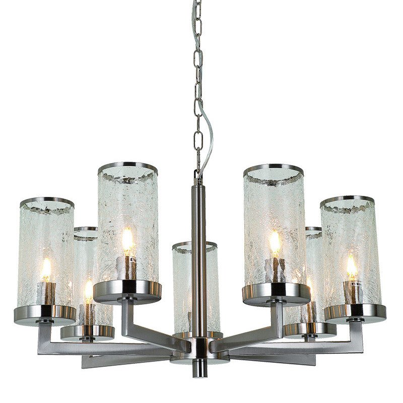 Люстра LIAISON ONE-TIER Chandelier 7 Silver Никель Прозрачное Стекло Люстра LIAISON ONE-TIER Chandelier 7 Silver Никель Прозрачное Стекло в Барнауле | Loft Concept