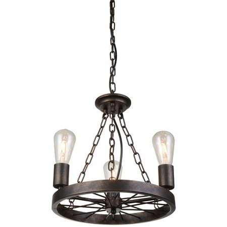 Подвесной светильник Loft Wheel Pendant 3 Коричневый винтаж Подвесной светильник Loft Wheel Pendant 3 Коричневый винтаж в Барнауле | Loft Concept