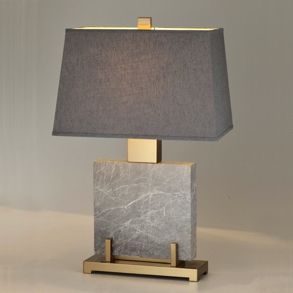 Настольная лампа Table lamp marble Grey Серый Настольная лампа Table lamp marble Grey Серый в Барнауле | Loft Concept