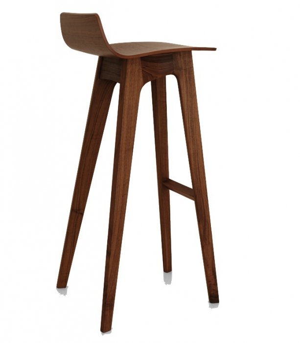 Барный стул Morph Bar Stool Грецкий орех Белый дуб Барный стул Morph Bar Stool Грецкий орех Белый дуб в Барнауле | Loft Concept