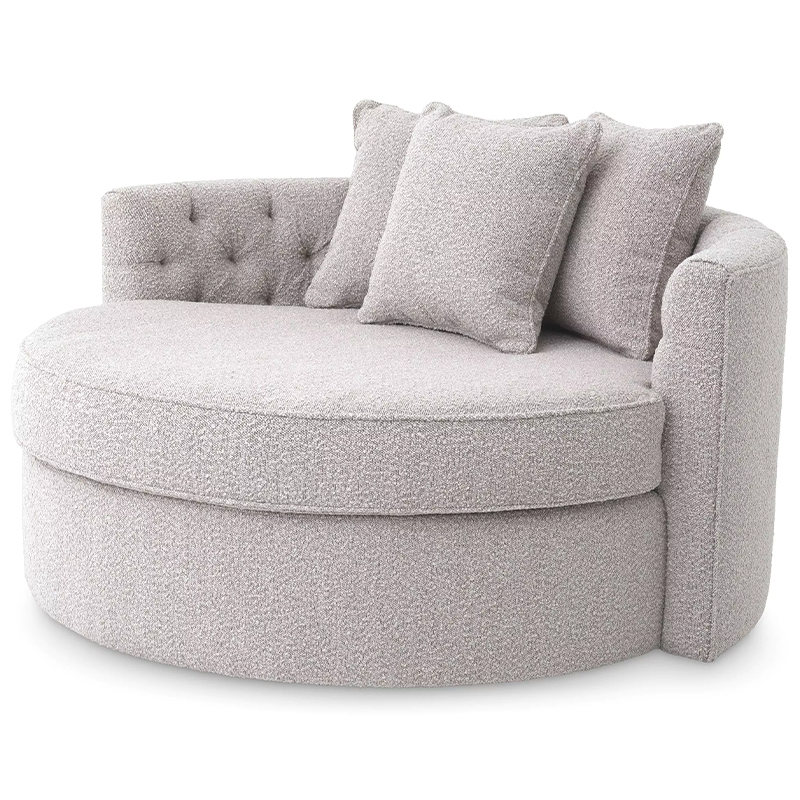 Диван Eichholtz Sofa Carlita Bouclé Grey Серый Диван Eichholtz Sofa Carlita Bouclé Grey Серый в Барнауле | Loft Concept