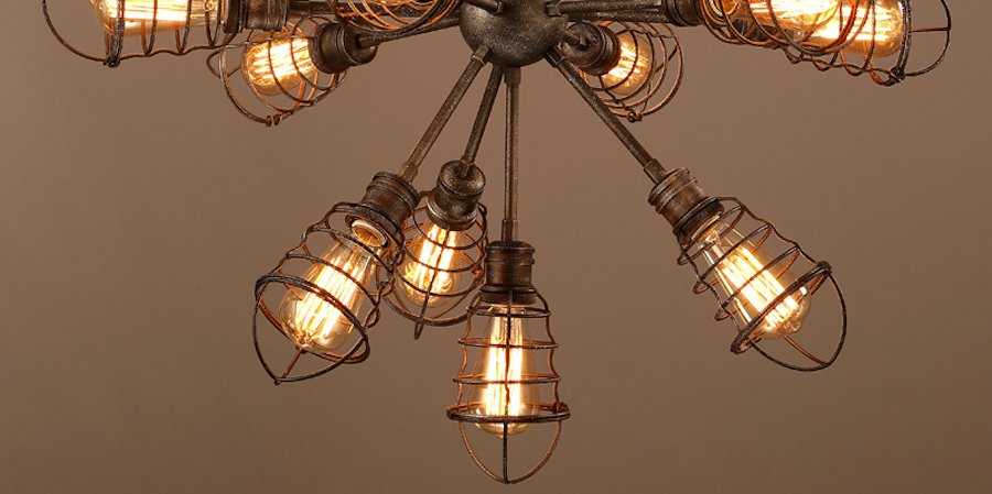 Люстра Loft Industrial Sputnik 13 Retro Люстра Loft Industrial Sputnik 13 Retro - Loft-Concept в Барнауле