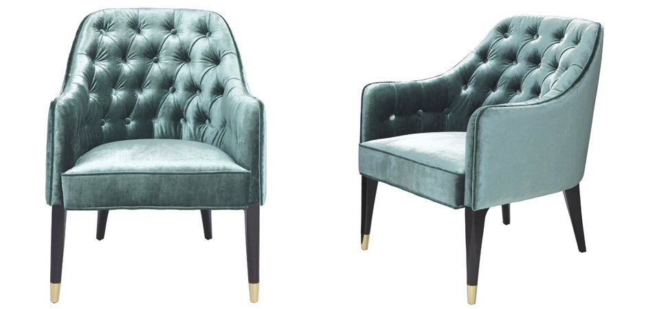 Кресло Eichholtz Chair Cyrus Turquoise Кресло Eichholtz Chair Cyrus Turquoise - Loft-Concept в Барнауле