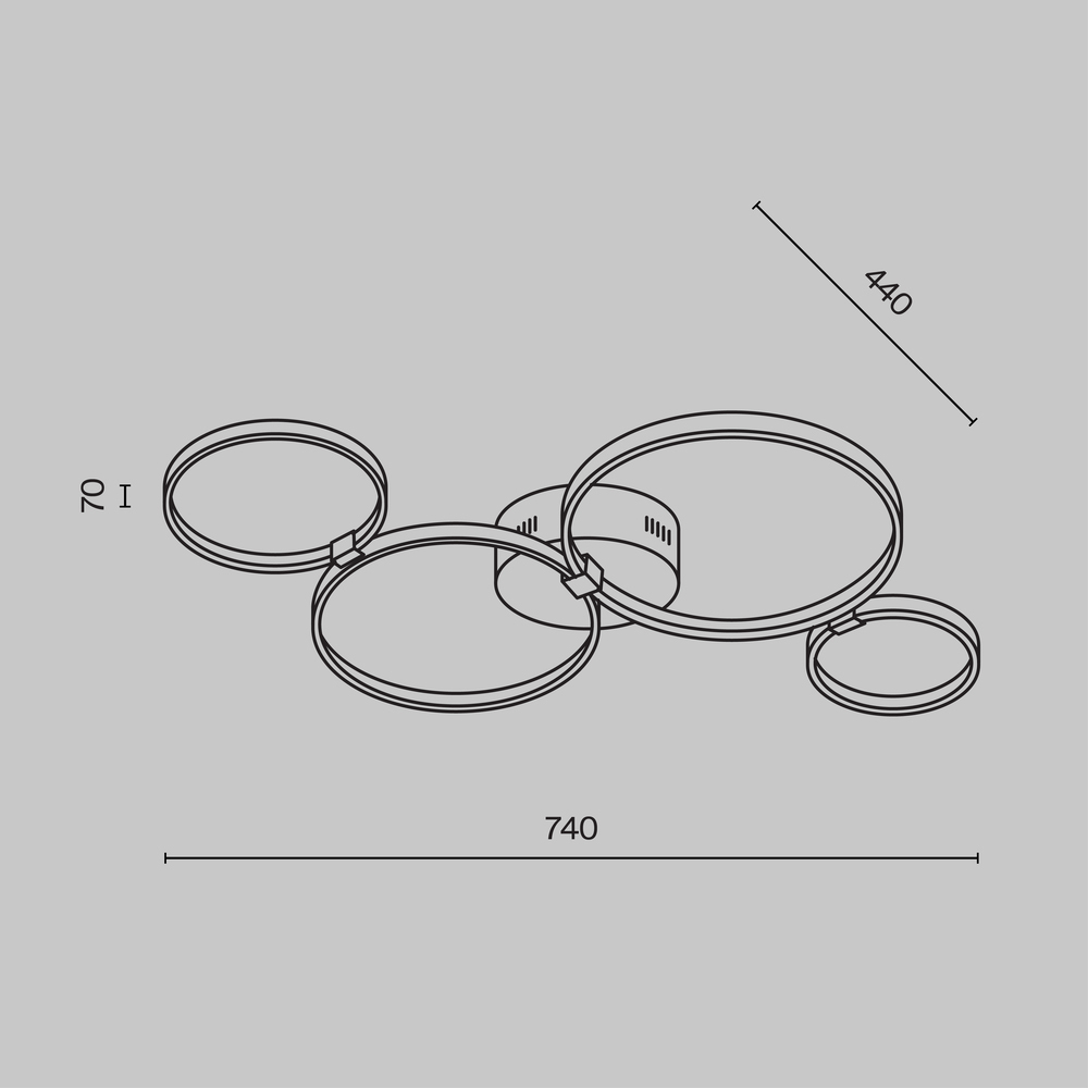 Потолочный светильник Olympia 3000-4000К 39Вт в Барнауле