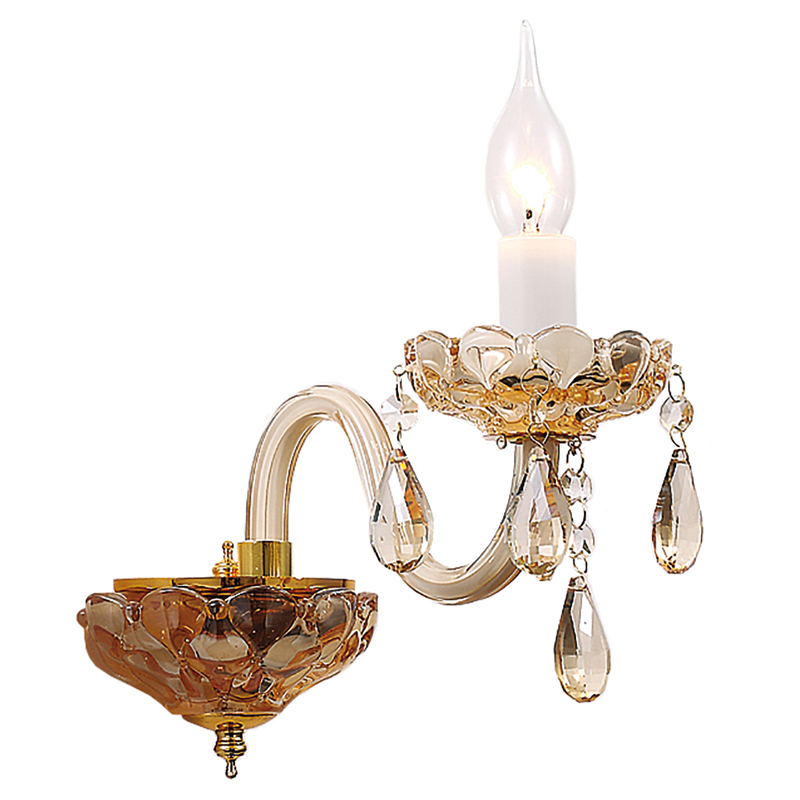 Бра Marcelon Sconce One Глянцевое золото Золотой Шампань в Барнауле | Loft Concept 