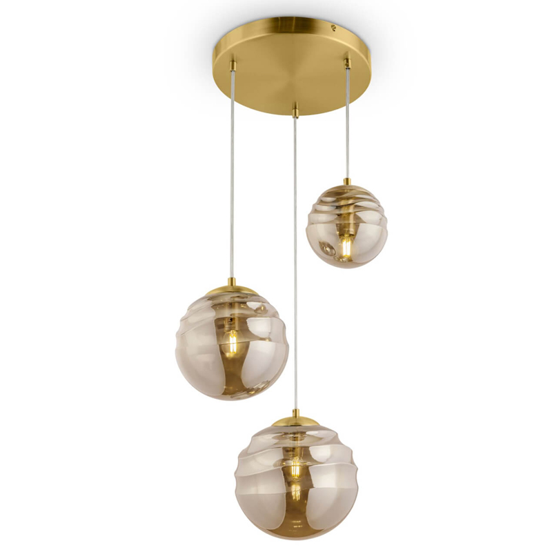 Люстра Oswald brass Латунь Янтарный Люстра Oswald brass Латунь Янтарный в Барнауле | Loft Concept