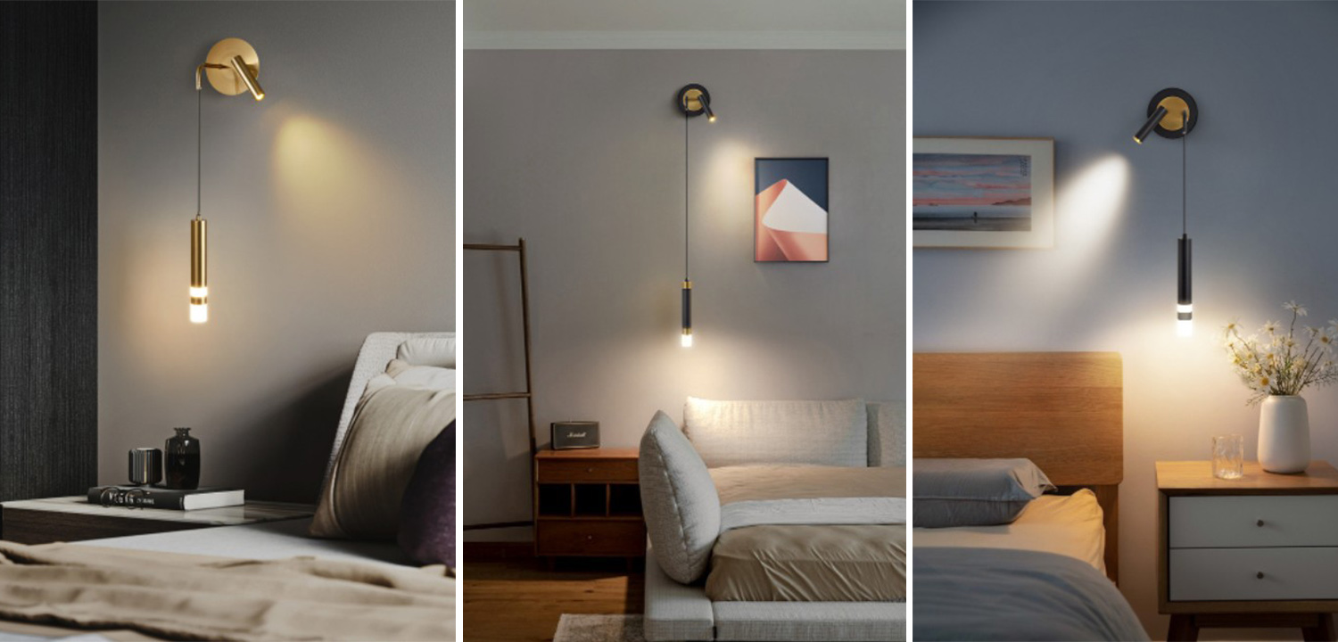 Бра-спот с подвесным светильником Spot Sconce Hanging Lamp - фото