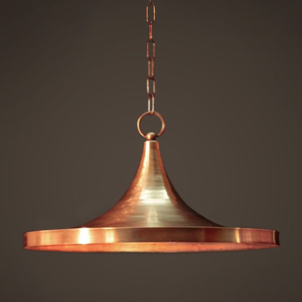 Подвесной светильник Copper Pendant Lamp Beat Light Wide Белый Медь Латунь Подвесной светильник Copper Pendant Lamp Beat Light Wide Белый Медь Латунь в Барнауле | Loft Concept