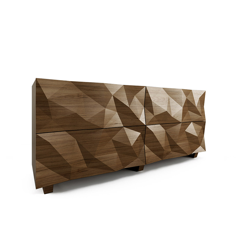 Комод с большими угловыми фигурами, 2 уровня Geometric Greece Комод с большими угловыми фигурами, 2 уровня Geometric Greece в Барнауле | Loft Concept