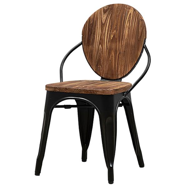 Стул Tolix chair Wooden Black Дуб темный Черный Стул Tolix chair Wooden Black Дуб темный Черный в Барнауле | Loft Concept