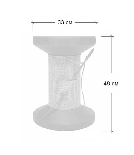 Дизайнерский табурет Thread Reel Wooden Stool в Барнауле