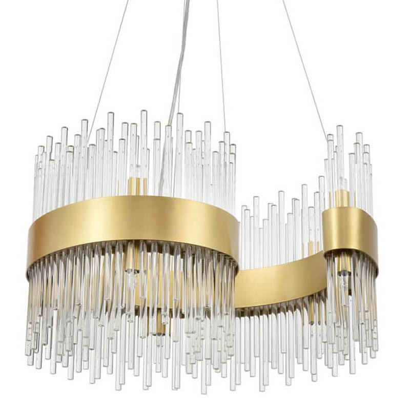Люстра Nembus Chandelier 50 gold Прозрачный (Transparent) Золотой Люстра Nembus Chandelier 50 gold Прозрачный (Transparent) Золотой в Барнауле | Loft Concept