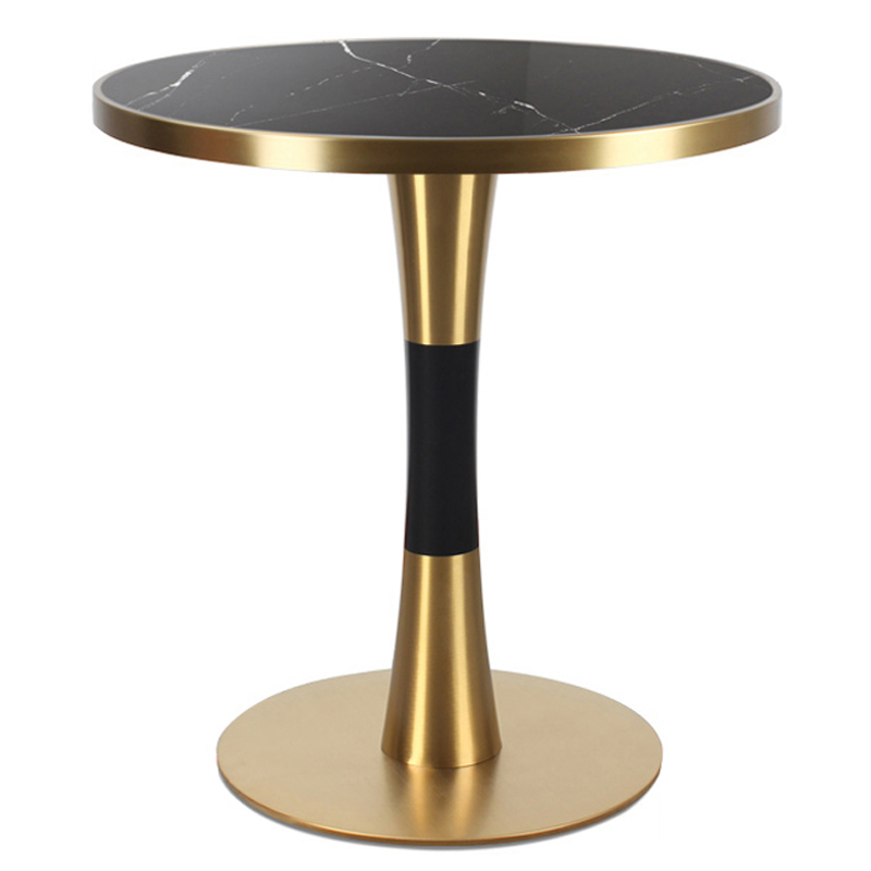 Обеденный стол Marit Table Circle Черный Латунь сатинированная Обеденный стол Marit Table Circle Черный Латунь сатинированная в Барнауле | Loft Concept