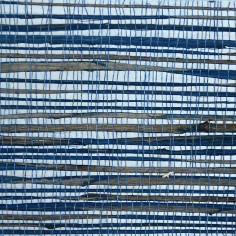 Обои-Соломка из Рафии Синий цвет Raffia Wallpaper Blue II Синий Обои-Соломка из Рафии Синий цвет Raffia Wallpaper Blue II Синий в Барнауле | Loft Concept