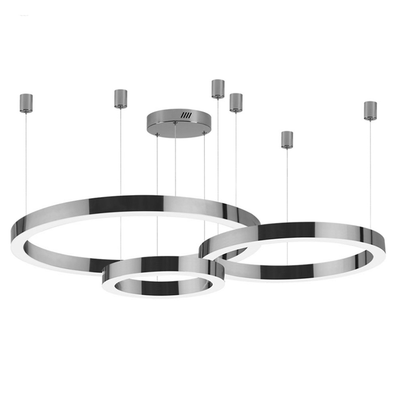 Люстра 3 Nickel Ring Horizontal Никель Люстра 3 Nickel Ring Horizontal Никель в Барнауле | Loft Concept