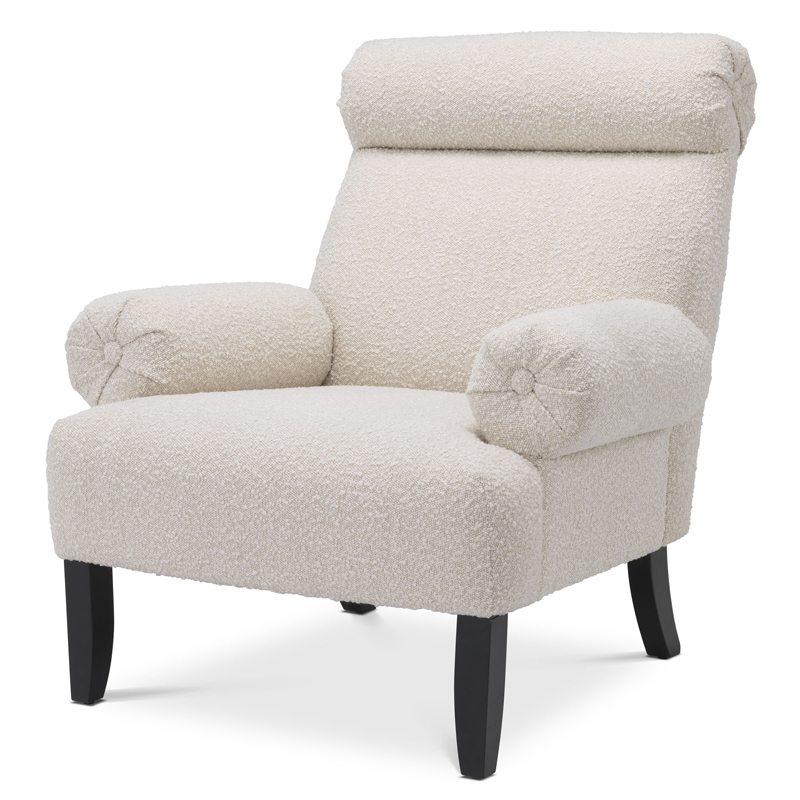Кресло Eichholtz Chair Didier Кремовый Черный Кресло Eichholtz Chair Didier Кремовый Черный в Барнауле | Loft Concept