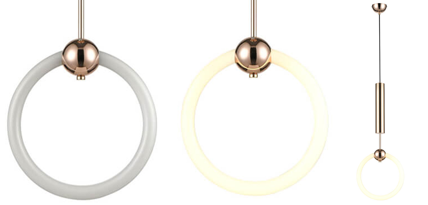 Подвесной светильник Lee Broom RING LIGHT Gold - фото