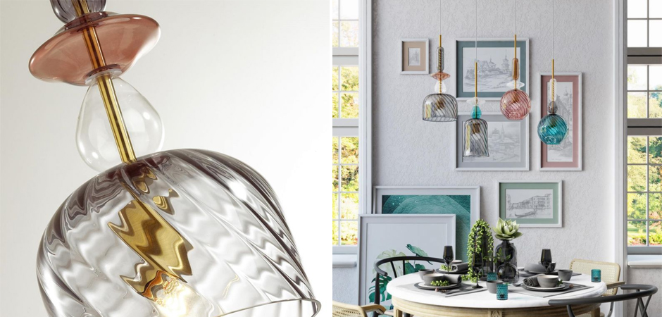 Подвесной Geometry Glass Коричневый Подвесной Geometry Glass Коричневый - Loft-Concept в Барнауле