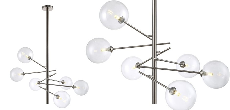 Люстра Gallotti & Radice Straight Nickel 6 Люстра Gallotti & Radice Straight Nickel 6 - Loft-Concept в Барнауле