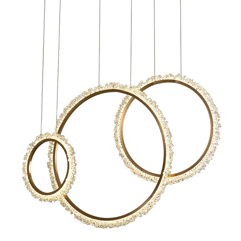 Люстра Prometheus Ring Золотой Люстра Prometheus Ring Золотой в Барнауле | Loft Concept