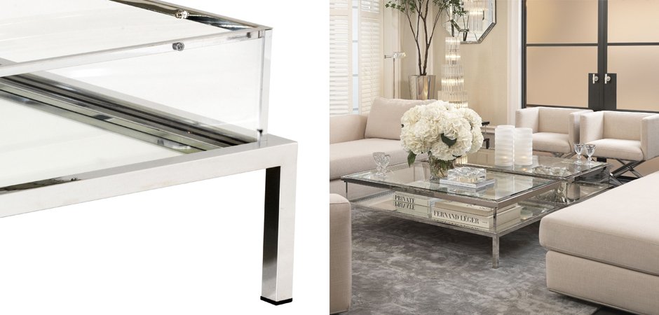 Журнальный стол Eichholtz Coffee Table Harvey Rectangular Журнальный стол Eichholtz Coffee Table Harvey Rectangular - Loft-Concept в Барнауле