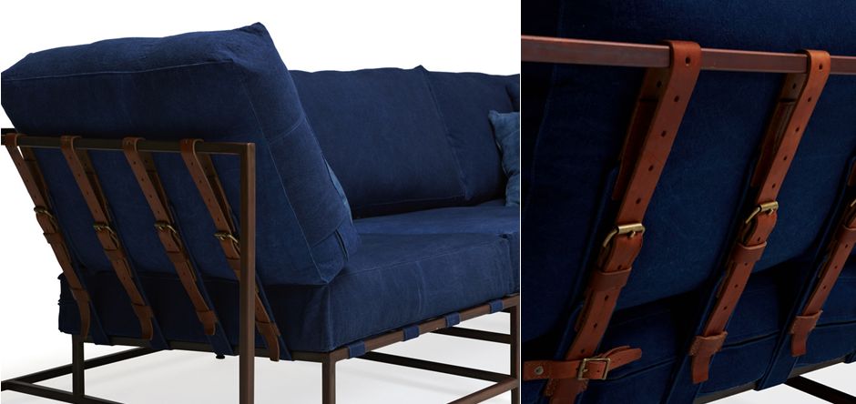 Диван Kenn X Miller sofa Indigo and copper denim Диван Kenn X Miller sofa Indigo and copper denim - Loft-Concept в Барнауле
