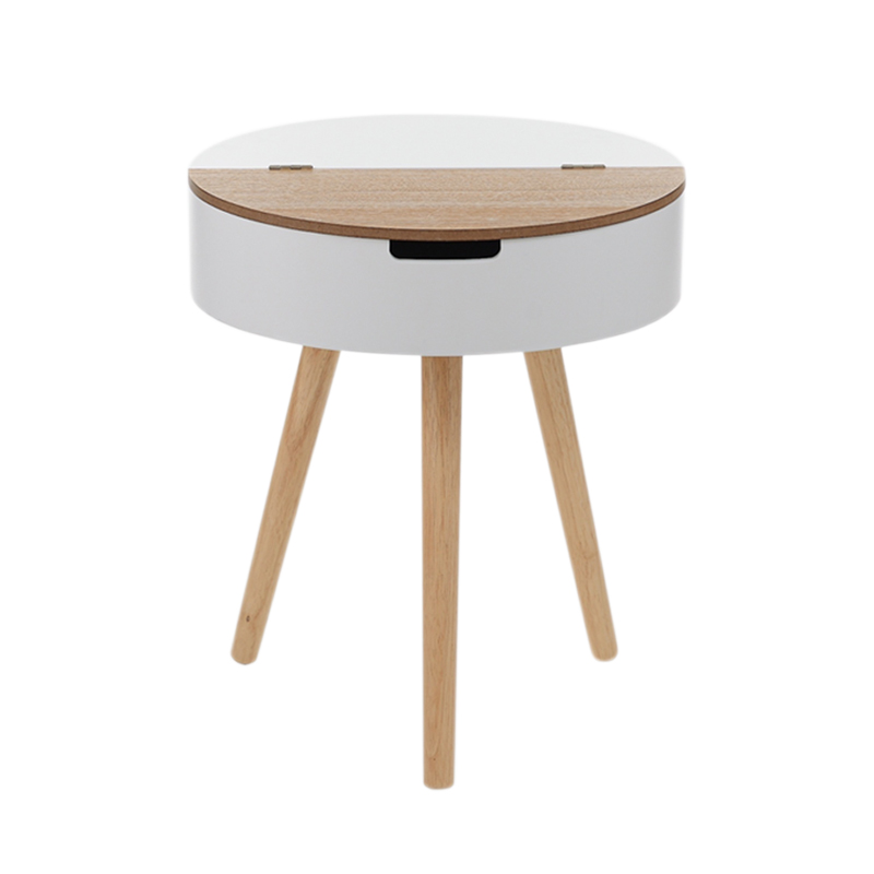 Тумбочка Stockholm White & Beige Bamboo Белый Бежевый Тумбочка Stockholm White & Beige Bamboo Белый Бежевый в Барнауле | Loft Concept