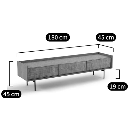 ТВ-тумба с плетеным декором Buckley Wicker TV Stand ТВ-тумба с плетеным декором Buckley Wicker TV Stand в Барнауле