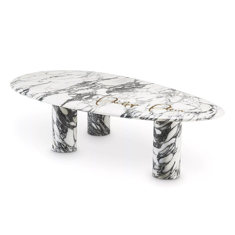 Кофейный стол Philipp Plein Coffee Table Forte Белый Белый Мрамор Bianco Кофейный стол Philipp Plein Coffee Table Forte Белый Белый Мрамор Bianco в Барнауле | Loft Concept