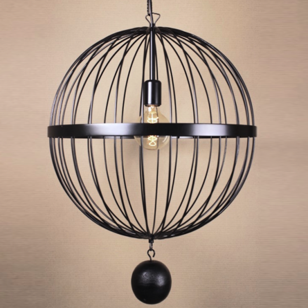 Подвесной светильник Wire Cage Pendant Spher Black Черный Подвесной светильник Wire Cage Pendant Spher Black Черный в Барнауле | Loft Concept