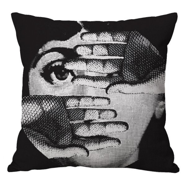 Декоративная подушка Fornasetti 154 Черно-белый Декоративная подушка Fornasetti 154 Черно-белый в Барнауле | Loft Concept