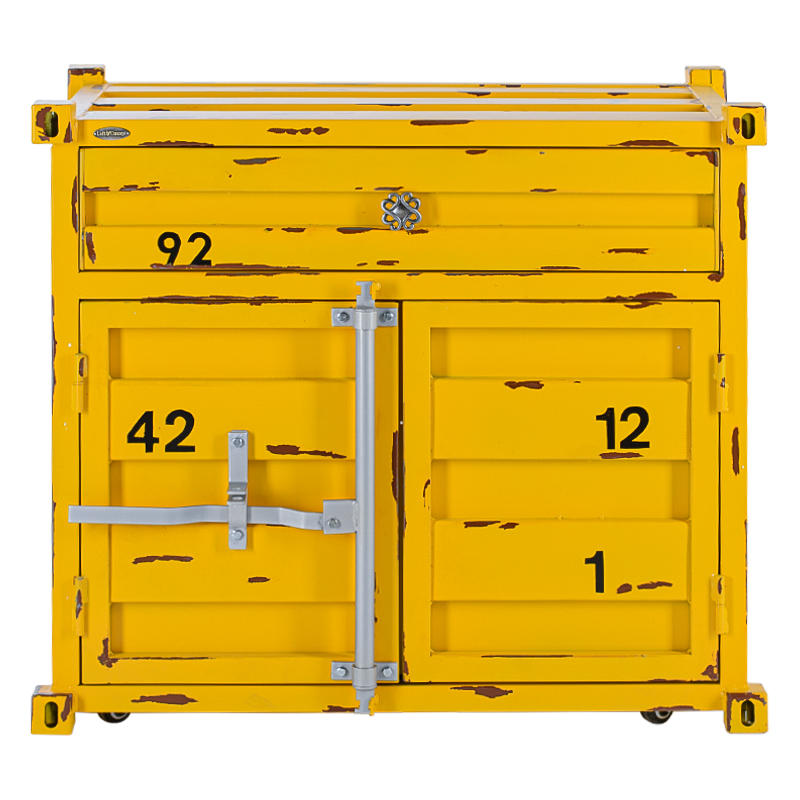 Комод Морской контейнер Sea Container Two doors and one drawer Желтый Красный Синий Голубой Оранжевый Серый Черный Белый Зеленый Комод Морской контейнер Sea Container Two doors and one drawer Желтый Красный Синий Голубой Оранжевый Серый Черный Белый Зеленый в Барнауле | Loft Concept