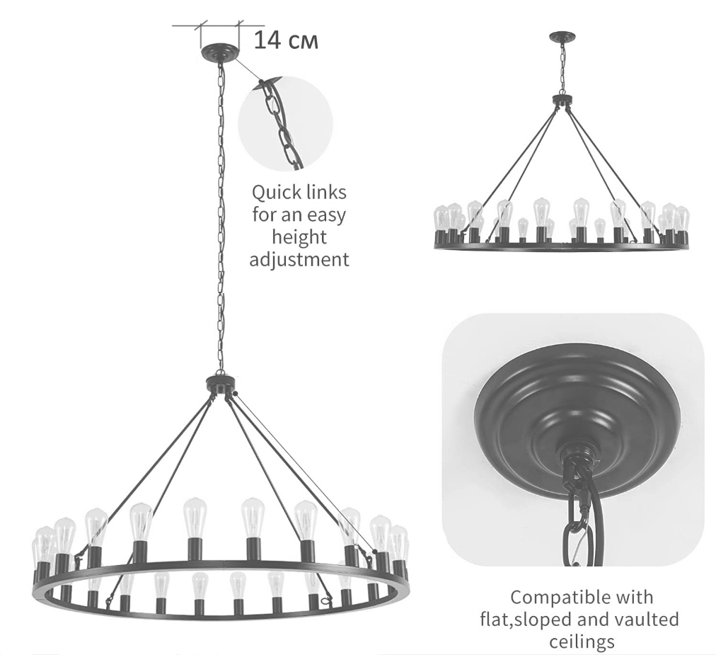 Люстра Camino Round Chandelier 18 Restoration Hardware  в Барнауле