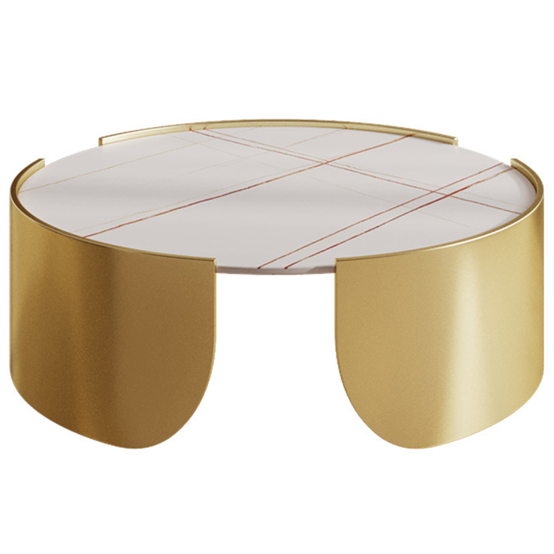Кофейный стол Savage Coffee Table Золотой Бежевый Коричневый в Барнауле | Loft Concept 