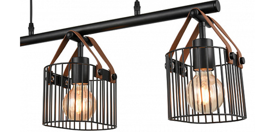 Люстра Cage Wire Color Linear black Люстра Cage Wire Color Linear black - Loft-Concept в Барнауле