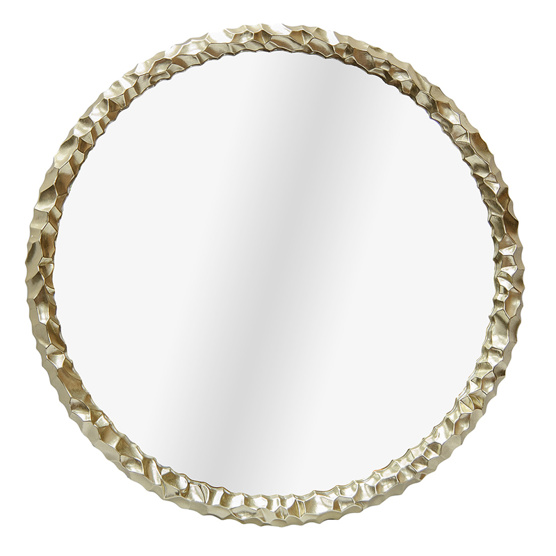 Зеркало Reginald Mirror round champagne Золотой Шампань Зеркало Reginald Mirror round champagne Золотой Шампань в Барнауле | Loft Concept
