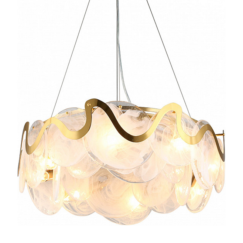 Круглая люстра Daren Lighting Белый Золотой Круглая люстра Daren Lighting Белый Золотой в Барнауле | Loft Concept