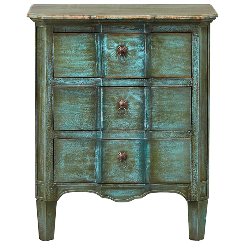 Комод прованс Lachlan Provence Chest of Drawers Зеленый Бирюзовый Комод прованс Lachlan Provence Chest of Drawers Зеленый Бирюзовый в Барнауле | Loft Concept