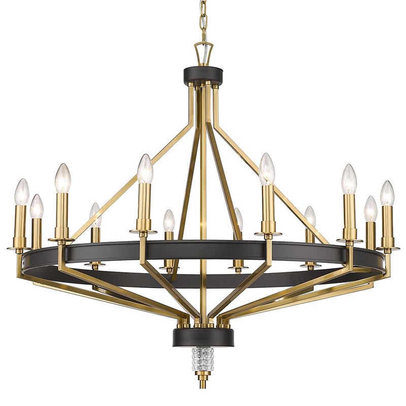Люстра Fainela Chandelier 96 Латунь Черный Люстра Fainela Chandelier 96 Латунь Черный в Барнауле | Loft Concept